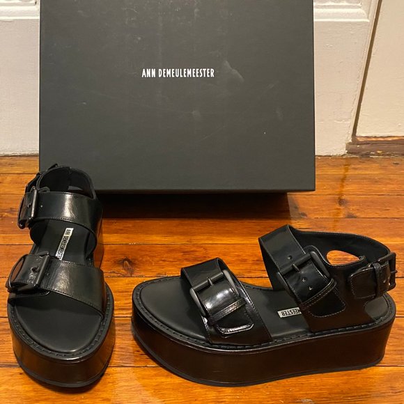ann demeulemeester platform sandals